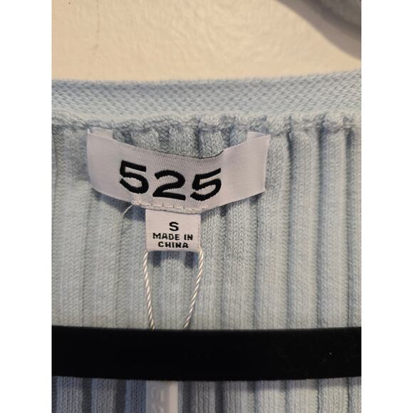 525 America Size Small Blue Ribbed Cardigan Dress NWT - Picture 6 of 8